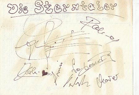 Die Sterntaler  Musik Blatt original signiert 