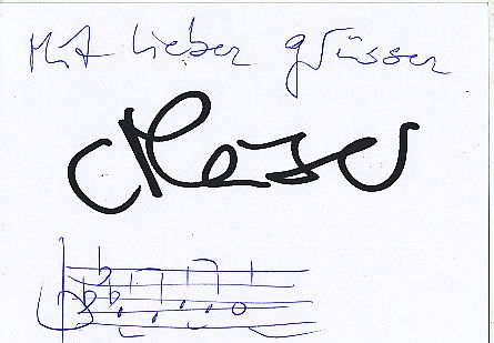 ?     Musik  Autogramm Karte original signiert 