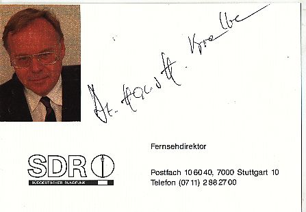 Hans Heiner Boelle   SDR   TV  Autogramm Karte original signiert 
