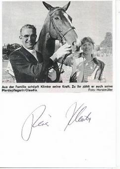 Dr. Reiner Klimke † 1999   Reiten  Autogramm Karte  original signiert 