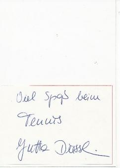 Jutta Diesslin  Tennis  Autogramm Karte original signiert 