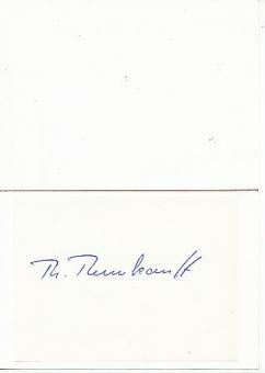 Thomas Theuerkauff  Fechten  Autogramm Karte original signiert 