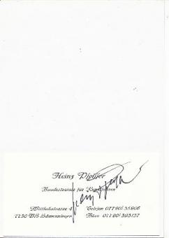Heinz Pfeiffer  Kunstrad  Autogramm Karte original signiert 