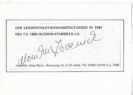 Monika Lövenich  Leichtathletik  Autogramm Karte original signiert 