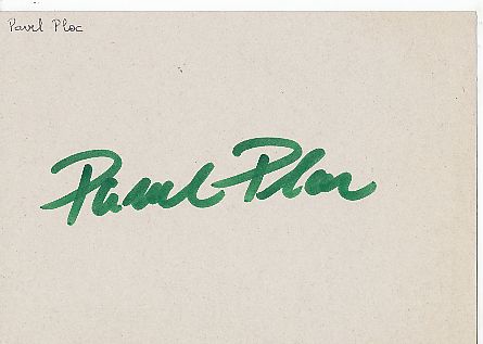 Pavel Ploc   Skispringen  Autogramm Karte  original signiert 