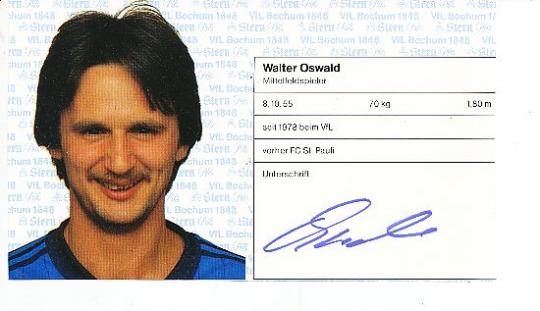 Walter Oswald  VFL Bochum  Fußball Autogrammkarte  original signiert 