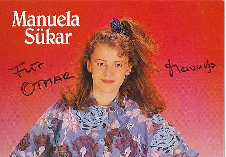 Manuela Sükar   Musik  Autogrammkarte original signiert 