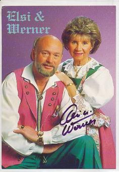 Elsi & Werner   Musik  Autogrammkarte original signiert 