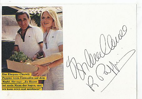 Marlene Charell + Roger Pappini  TV  Autogramm Karte original signiert 