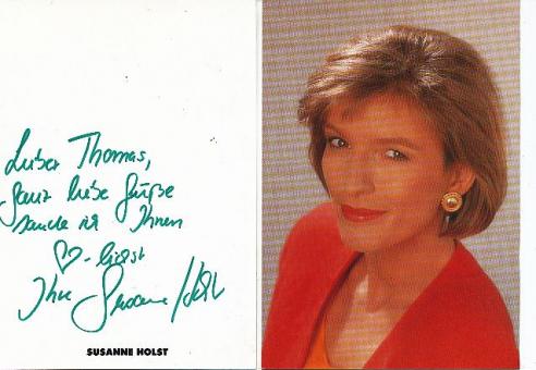 Susanne Holst  Sat 1  TV  Autogrammkarte original signiert 