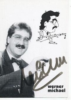 Werner Michael  Cartoonist  Autogrammkarte original signiert 