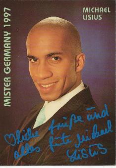 Michael Lisius  Mister Germany 1997  Autogrammkarte original signiert 