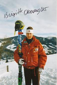 Brigitte Obermoser   Ski Alpin  Autogramm Foto original signiert 