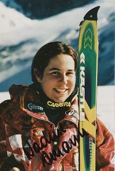 Nadine Amann   Ski Alpin  Autogramm Foto original signiert 