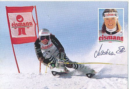 Martina Ertl  Ski  Alpin Autogrammkarte Druck signiert 