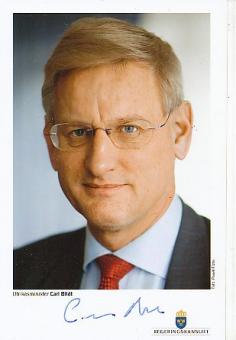 Carl Bildt  Politik  Autogramm Foto original signiert 