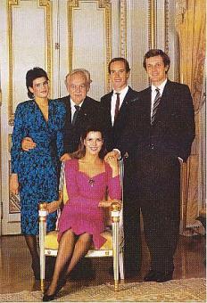 Fürstentum Monaco Familie   Adel   Autogrammkarte 