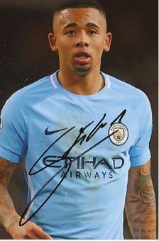 Gabriel Jesus  Manchester City  Fußball  Foto original signiert 