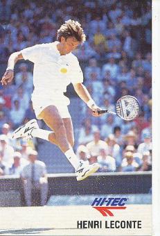Henri Leconte  Frankreich Tennis   Autogrammkarte 
