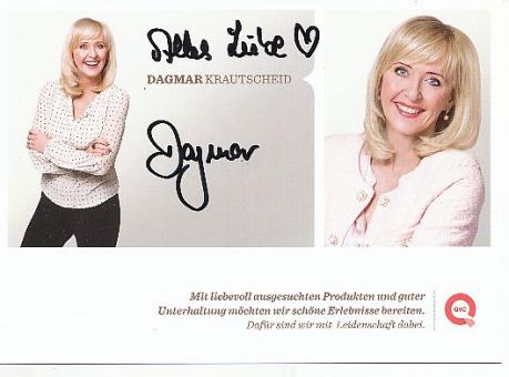 Dagmar Krautscheid  QVC  TV Sender   Autogrammkarte original signiert 