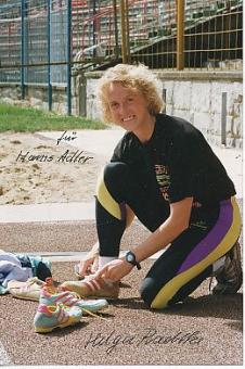 Helga Radtke  Leichtathletik   Autogramm Foto original signiert 