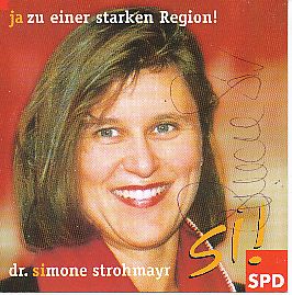 Dr. Simone Strohmayr  SPD   Politik  Autogrammkarte original signiert 