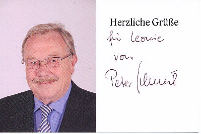 Peter Schmidt   Politik  Autogrammkarte original signiert 