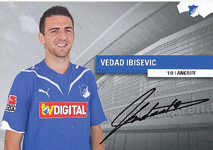 Vedad Ibisevic  2009/2010  TSG 1899 Hoffenheim  Fußball  Autogrammkarte original signiert 