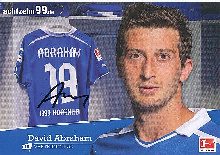 David Abraham  2013/2014  TSG 1899 Hoffenheim  Fußball  Autogrammkarte original signiert 