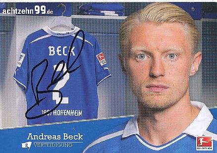 Andreas Beck  2013/2014  TSG 1899 Hoffenheim  Fußball  Autogrammkarte original signiert 