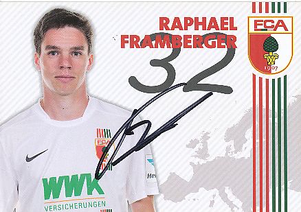 Raphael Framberger  2015/2016  FC Augsburg  Fußball  Autogrammkarte original signiert 