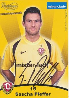 Sascha Pfeffer  2007/2008  Dynamo Dresden  Fußball  Autogrammkarte original signiert 