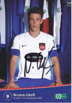 Nicolai Groß  2012/2013  FC Heidenheim  Fußball  Autogrammkarte original signiert 