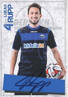 Lukas Rupp  2014/2015  SC Paderborn  Fußball  Autogrammkarte original signiert 