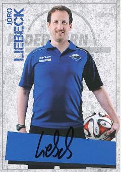Jörg Liebeck   2014/2015  SC Paderborn  Fußball  Autogrammkarte original signiert 