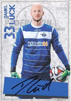 Daniel Lück   2014/2015  SC Paderborn  Fußball  Autogrammkarte original signiert 