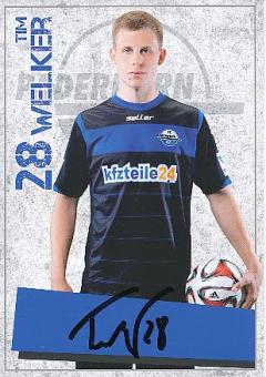 Tim Welcker   2014/2015  SC Paderborn  Fußball  Autogrammkarte original signiert 