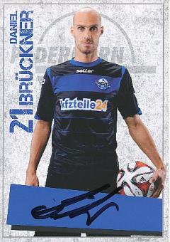 Daniel Brückner   2014/2015  SC Paderborn  Fußball  Autogrammkarte original signiert 