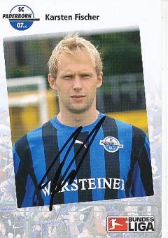 Karsten Fischer  2007/2008  SC Paderborn  Fußball  Autogrammkarte original signiert 