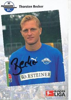 Thorsten Becker  2006/2007  SC Paderborn  Fußball  Autogrammkarte original signiert 