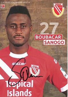 Boubacar Sanogo  2013/2014  Energie Cottbus  Fußball  Autogrammkarte original signiert 