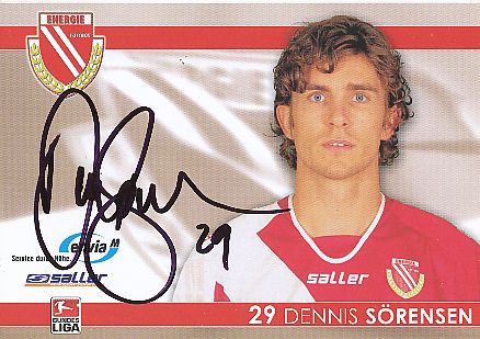 Dennis Sörensen  2007/2008  Energie Cottbus  Fußball  Autogrammkarte original signiert 