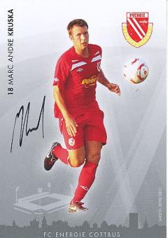 Marc Andre Kruska  2010/2011  Energie Cottbus  Fußball  Autogrammkarte original signiert 