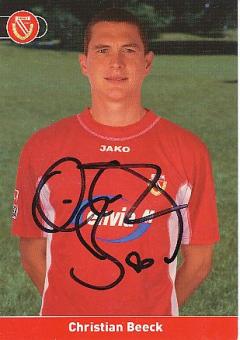 Christian Beeck  2002/2003  Energie Cottbus  Fußball  Autogrammkarte original signiert 