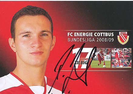 Daniel Ziebig  2008/2009  Energie Cottbus  Fußball  Autogrammkarte original signiert 
