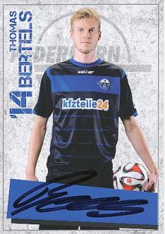 Thomas Bertels  2014/2015  SC Paderborn  Fußball  Autogrammkarte original signiert 