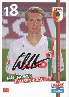 Jan Ingwer Callsen Bracker  2011/2012  FC Augsburg  Fußball  Autogrammkarte original signiert 