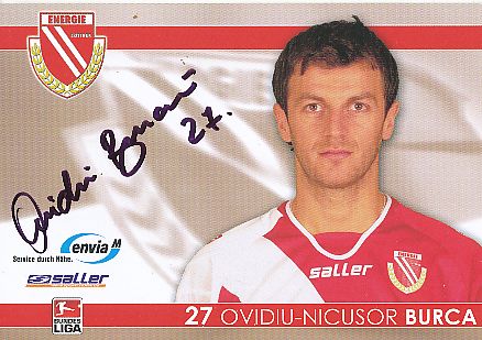 Ovidiu Nicusor Burca  2007/2008  Energie Cottbus  Fußball  Autogrammkarte original signiert 