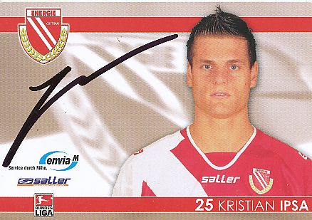 Kristian Ipsa  2007/2008  Energie Cottbus  Fußball  Autogrammkarte original signiert 