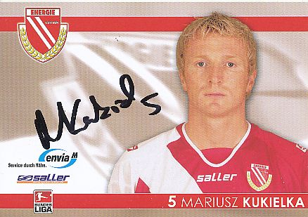 Mariusz Kukielka  2007/2008  Energie Cottbus  Fußball  Autogrammkarte original signiert 